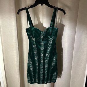 Forever 21 Green Lace Dress